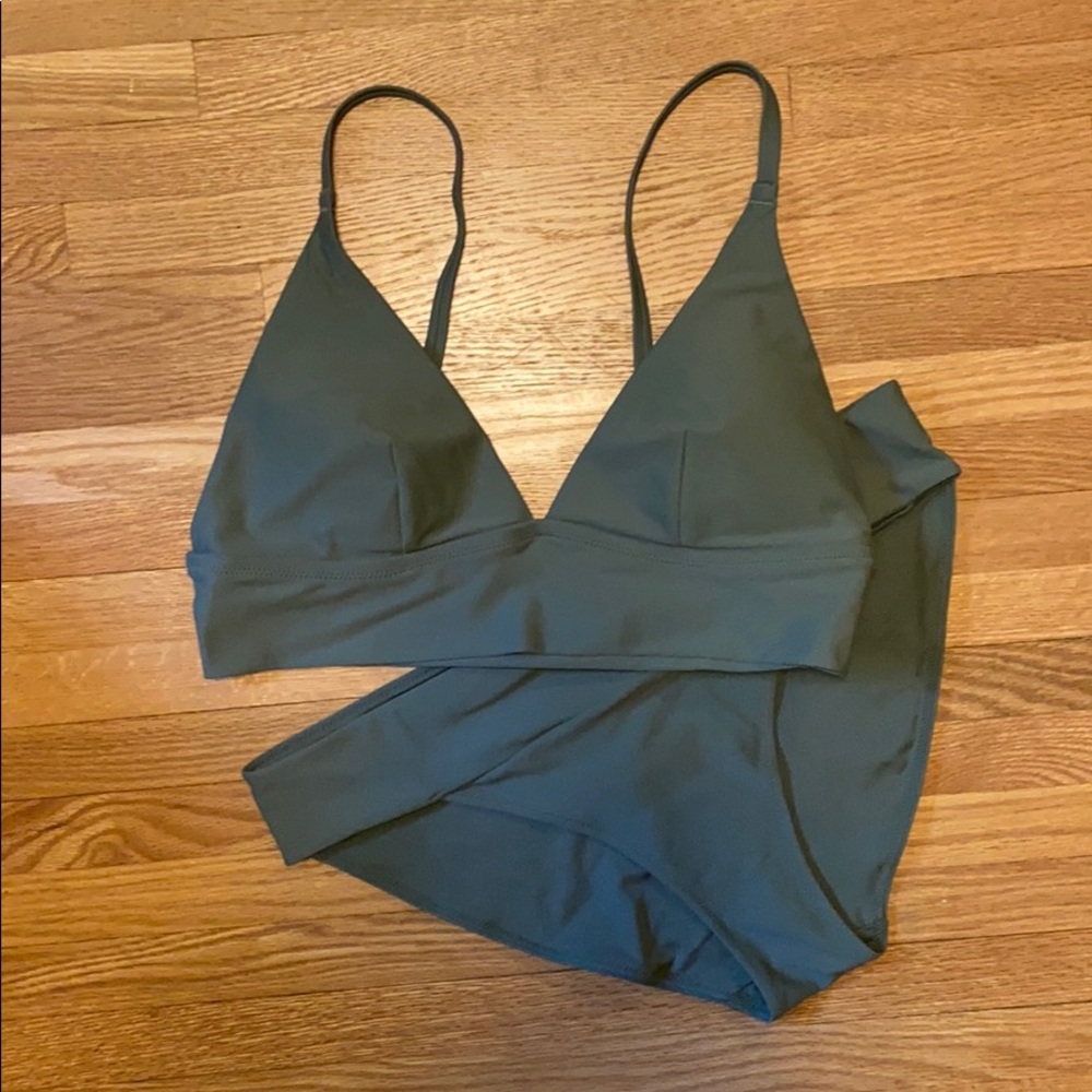 Aerie Army Green Swimsuit L